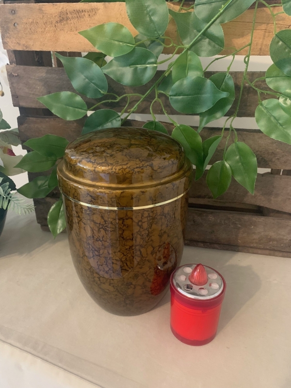 MÉTAL MARTELÉ - MARRON